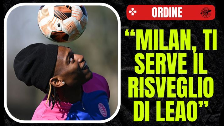 Rafael Leao Allenamento Milan-Rennes Europa League 2023-24