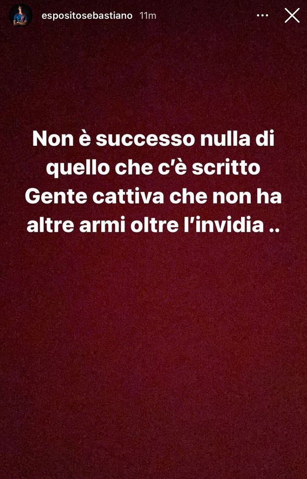 “Esposito si è rifiutato di entrare”. Sebastiano smentisce: “Non è vero. Gente cattiva che…”- immagine 2