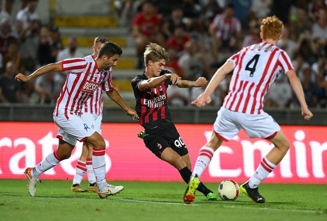 Charles De Ketelaere AC Milan amichevole Vicenza-Milan 1-6
