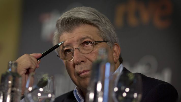 MARBELLA, SPAIN - JULY 17:  Enrique Cerezo attends a press conference during the TNTLA Platino Awards 2015 at Hotel Los Monteros on July 17, 2015 in Marbella, Spain.  (Photo by Sergio Camacho/Getty Images for TNTLA) 