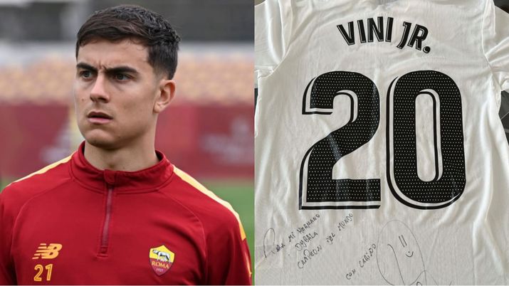 Dybala, maglia con dedica da Vinicius: “Per mio fratello campione del mondo” - immagine 1