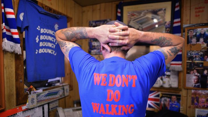 GLASGOW, SCOTLAND - JUNE 12: Lifelong Rangers fan Sammy Patterson poses for a photograph on June 12, 2012 in Glasgow, Scotland. Following the creditors deal being rejected by Her Majesty's Revenue and Customs, the Rangers today announced the club will have to reform as a new company. (Photo by Jeff J Mitchell/Getty Images) GLASGOW, SCOTLAND - JUNE 12: Lifelong Rangers fan Sammy Patterson poses for a photograph on June 12, 2012 in Glasgow, Scotland. Following the creditors deal being rejected by Her Majesty's Revenue and Customs, the Rangers today announced the club will have to reform as a new company. (Photo by Jeff J Mitchell/Getty Images)