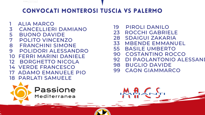 Monterosi-Palermo, i convocati di mister D’Antoni: l’elenco completo Monterosi-Palermo, i convocati di mister D’Antoni: l’elenco completo