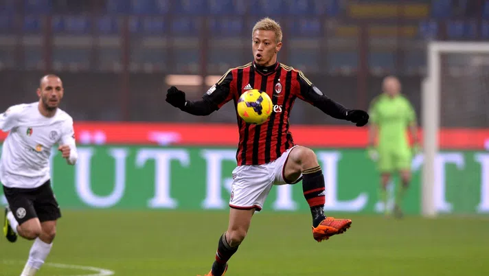 15 gennaio 2014, Milan-Spezia 3-1 di Coppa Italia: Keisuke Honda (credits: GETTY Images)