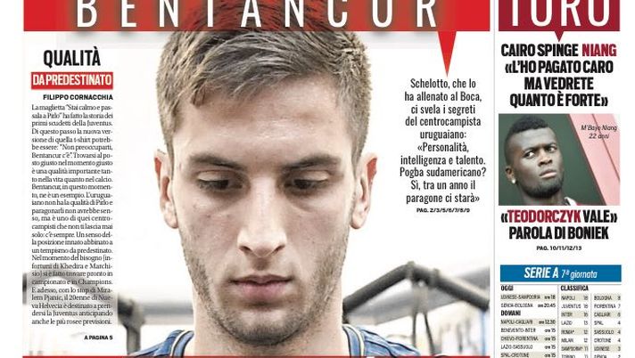 Prima Pagina, Tuttosport: “Bentancur, ecco perché si è preso la Juve. Bonucci, alta tensione. Caos Genoa, minacciato Preziosi” Prima Pagina, Tuttosport: “Bentancur, ecco perché si è preso la Juve. Bonucci, alta tensione. Caos Genoa, minacciato Preziosi”