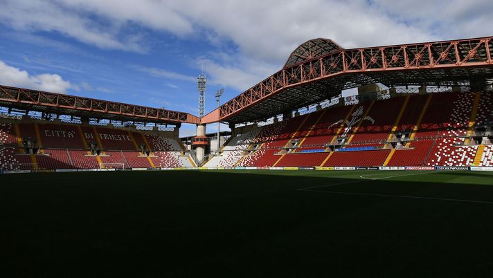 TRIESTE, ITALY - SEPTEMBER 17: A general view of the stadium before the FIFA Women's World Cup 2023 Qualifier group G match between Italy and Moldova at Stadio Nereo Rocco on September 17, 2021 in Trieste , Italy. (Photo by Alessandro Sabattini/Getty Images) Triestina, derby del Triveneto: tifosi ospiti allo stadio con il bus navetta - immagine 1