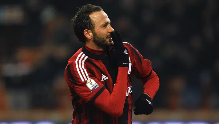 Giampaolo Pazzini (ex attaccante AC Milan) qui durante una gara di Coppa Italia della stagione 2014-2015 | Milan News (Getty Images)
