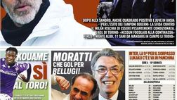 Prima Pagina, Tuttosport: “Milan-Juventus, gara appesa al Covid! Moratti e il gol per Bellugi…”