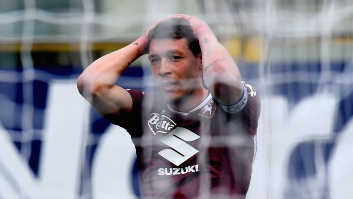 Parma-Torino, Belotti si dispera dopo un'occasione fallita 