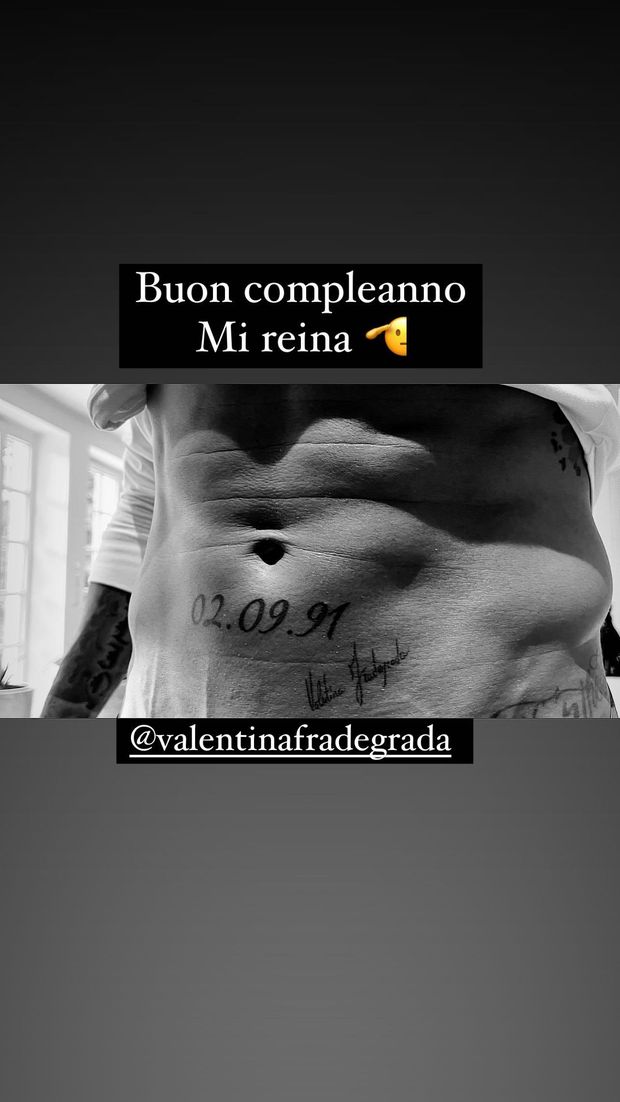 Instagram Gli auguri di Boateng alla sua Valentina sono rock: “Mia regina”. E il calciatore si tatua…- immagine 2