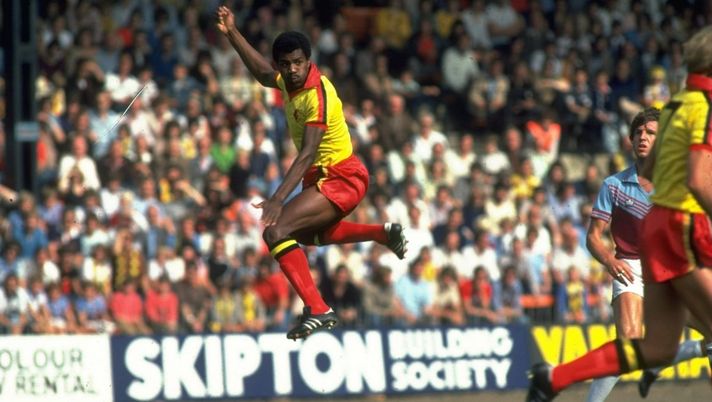 1980:  Luther Blisset of Watford in action during a match.  Mandatory Credit: Allsport UK /Allsport 