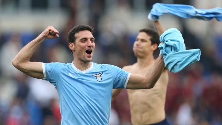 (Photo by Paolo Bruno/Getty Images) SCALONI E I TIFOSI LAZIALI