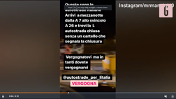 VIDEO Italia, Mancini furioso su Instagram: “Nostre autostrade una vergogna”