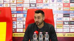 Benevento, De Zerbi: “Rientra Lucioni, Ciciretti gioca solo se concentrato”