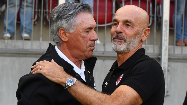 Carlo Ancelotti e Stefano Pioli (Getty Images) Carlo Ancelotti Stefano Pioli