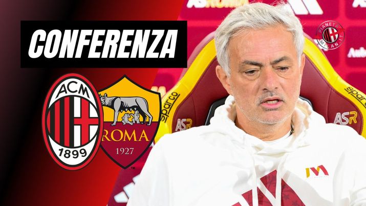 Milan-Roma Serie A 2023-2024 conferenza stampa vigilia José Mourinho