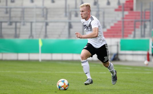 HALLE, SAXONY-ANHALT - SEPTEMBER 05:  Lennart Czyborra of Germany during the U20 international friendly at Erdgas Sportpark on September 05, 2019 in Halle, Germany.  (Photo by Karina Hessland/Getty Images for DFB) 