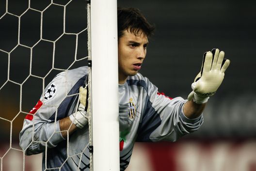 20 Mar 2002: Fabian Carini of Juventus in action during the UEFA Champions League Second Stage Group D match between Juventus and Arsenal played at the Stadio Delle Alpi, in Turin, Italy. Juventus won the match 1-0. DIGITAL IMAGE. Mandatory Credit: BenRadford/Getty Images 20 Mar 2002: Fabian Carini of Juventus in action during the UEFA Champions League Second Stage Group D match between Juventus and Arsenal played at the Stadio Delle Alpi, in Turin, Italy. Juventus won the match 1-0. DIGITAL IMAGE. Mandatory Credit: BenRadford/Getty Images