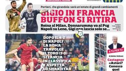 EDICOLA CDS – Salto in alto Roma, Torino travolto. Buffon si ritira, Donnarumma al PSG
