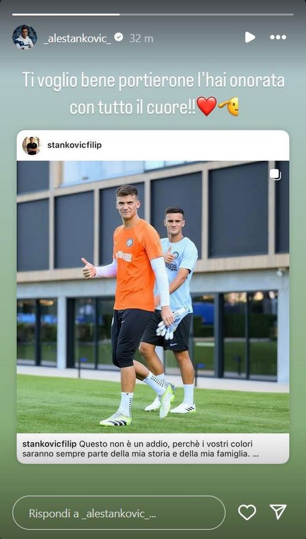 Aleksandar Stankovic saluta il fratello Filip: “L’hai onorata con tutto il cuore”- immagine 2