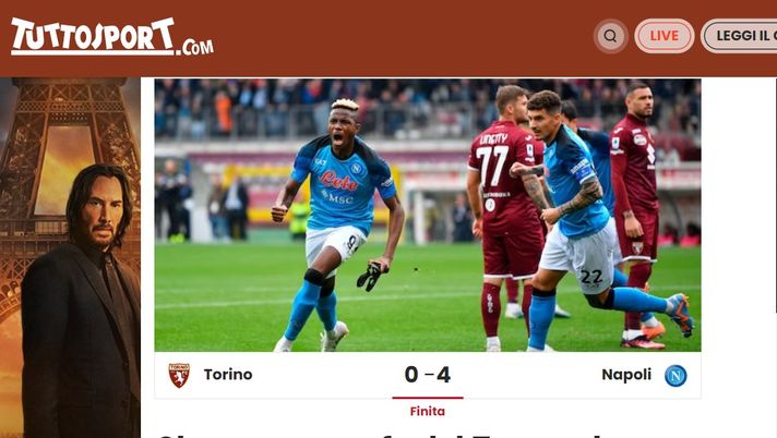 Tuttosport: poker Napoli, Osimhen scatenato - immagine 1