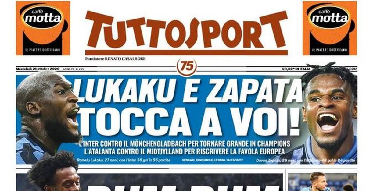 TUTTOSPORT – La Prima Pagina Di Oggi, 21 Ottobre 2020 - Pianeta Milan