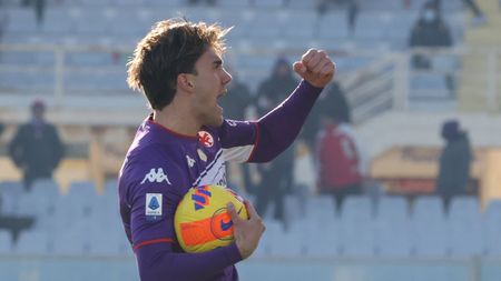 GERMOGLI PH: 19DICEMBRE 2021 FIRENZE STADIO ARTEMIO FRANCHI CAMPIONATO SERIE A TIM FIORENTINA VS SASSUOLO NELLA FOTO GOL ESULTANZA VLAHOVIC