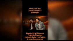 VIDEO – Thimothée Chalamet pazzo della Roma: il siparietto con la giornalista