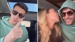 Juventus, lo scherzo di Morata alla moglie Alice | VIDEO