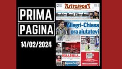 Prima pagina Tuttosport: Brahim Díaz lancia il Real Madrid in Champions League