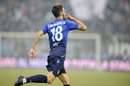 Luis Alberto festeggia dopo un goal Luis Alberto festeggia dopo un goal