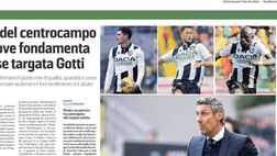Messaggero Veneto: I tre tenori del centrocampo sono le nuove fondamenta dell’Udinese targata Gotti