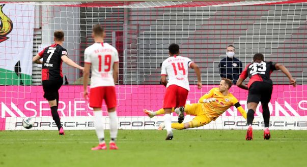 Il rigore di Piatek in Lipsia-Hertha Berlino (credits: Getty Images) Il rigore di Piatek in Lipsia-Hertha Berlino (credits: Getty Images)