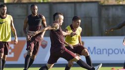 Roma, il calendario degli allenamenti in vista del Frosinone