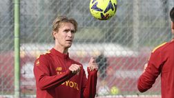 Roma, allenamento a Trigoria dopo la vittoria contro il Bologna – FOTO GALLERY