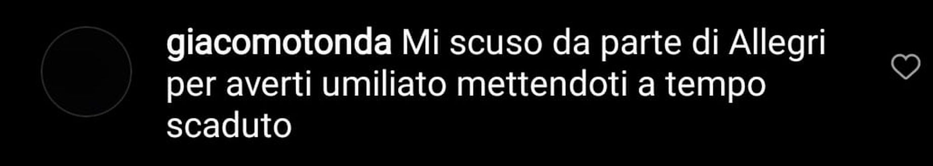 Commenti dei tifosi Commenti dei tifosi