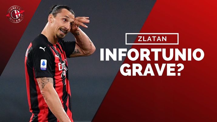 Zlatan Ibrahimovic (attaccante AC Milan), alle prese con un infortunio al ginocchio che potrebbe essere serio | Milan News (Getty Images) 