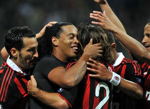  15 maggio 2010, Milan-Juventus 3-0: l'esultanza al gol di Ronaldinho (credits: GETTY Images) 