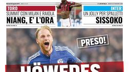 EDICOLA TS – Sissoko, un jolly per Spalletti. Juve, preso Howedes