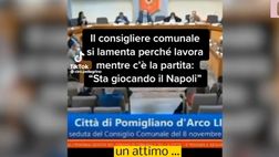 VIDEO / Consigliere comunale si lamenta: “C’è il Napoli…”
