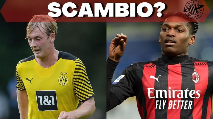 Julian Brandt (calciatore del Borussia Dortmund) e Rafael Leao (calciatore dell'AC Milan) | (credits: Getty images) 