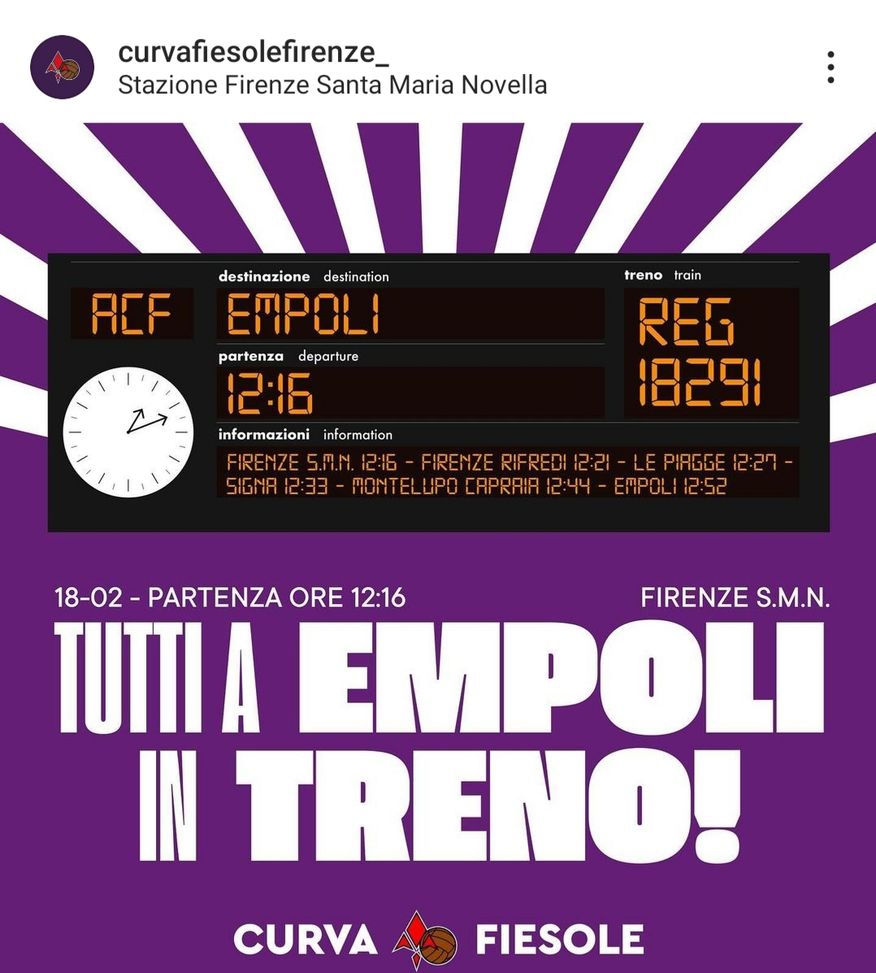 Empoli senza l’ex Maleh al derby dell’Arno: tifosi viola tutti in treno al Castellani- immagine 2