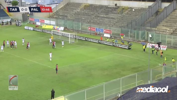 Taranto-Palermo 1-0: graffio Saraniti, traversa Giovinco. Pugliesi avanti con merito Taranto-Palermo 1-0: graffio Saraniti, traversa Giovinco. Pugliesi avanti con merito