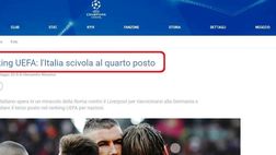 Ranking UEFA – Italia superata dalla Germania al 3° posto? Secondo la UEFA è così, ma i dubbi restano…