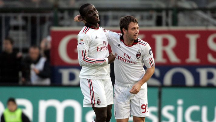 Rodney Strasser Antonio Cassano Cagliari Milan