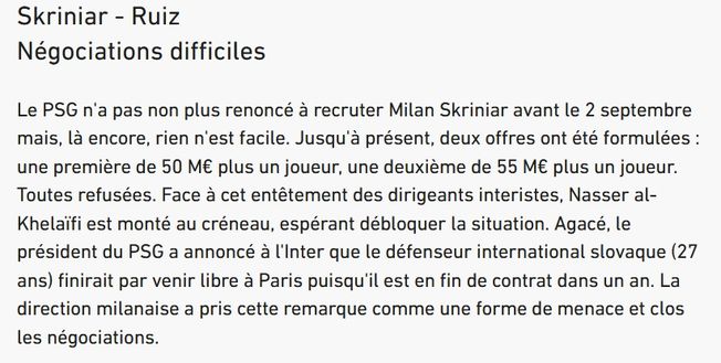 Equipe – Skriniar, rottura Psg-Inter dopo minaccia Al Khelaifi. E queste 2 offerte rifiutate- immagine 3
