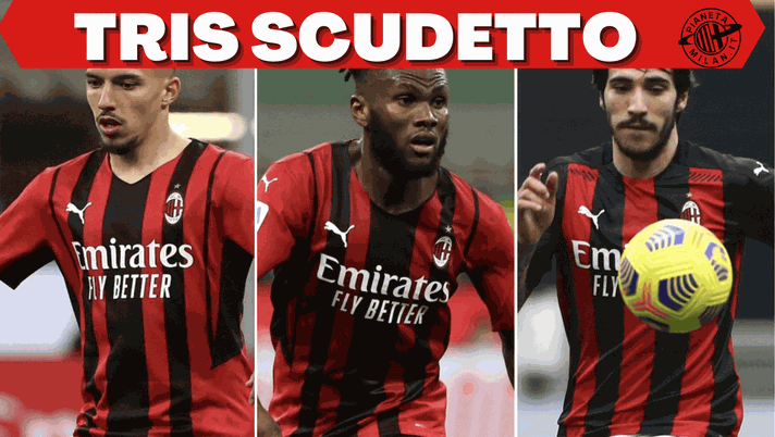 Ismael Bennacer Franck Kessie Sandro Tonali Milan