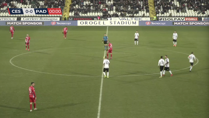 FINALE Cesena-Padova 1-1 (32&#8242; st Buglio, 43&#8242; st Borello) 