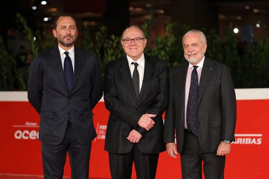 Luigi e Aurelio De Laurentiis (Photo by Stefania M. D'Alessandro/Getty Images for RFF) roma napoli de laurentiis verdone