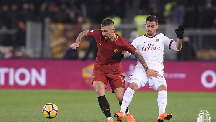 Alexsandar Kolarov e Jesus Suso in Roma-Milan (credits: LaPresse /A.C. Milan) 